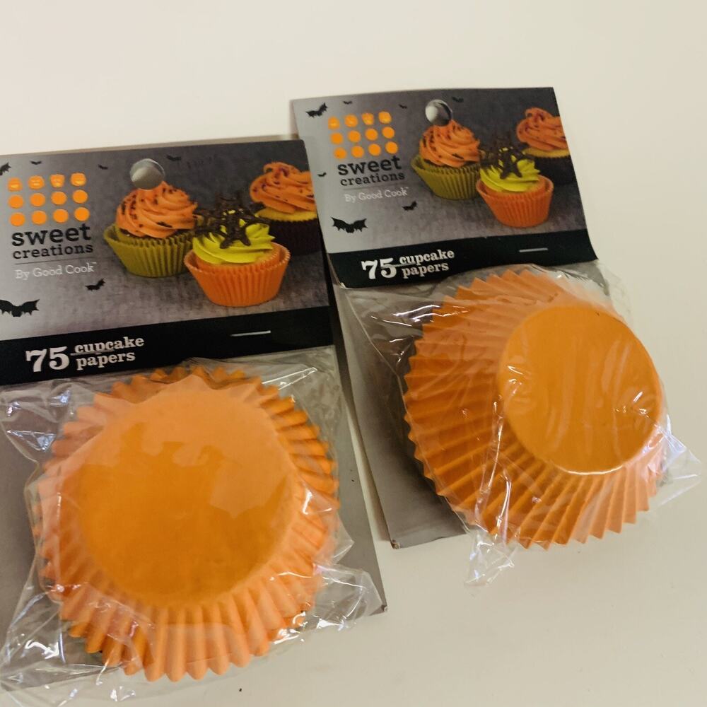 150 PIECES Cupcake Papers Sweet Creations 3 Colors Halloween‎ Cupcake Cups